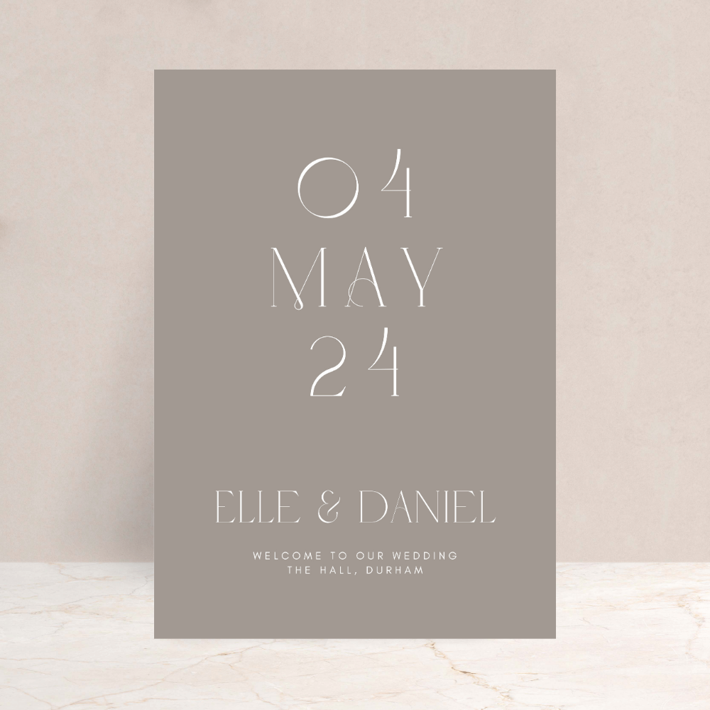 Elle Wedding Welcome Sign