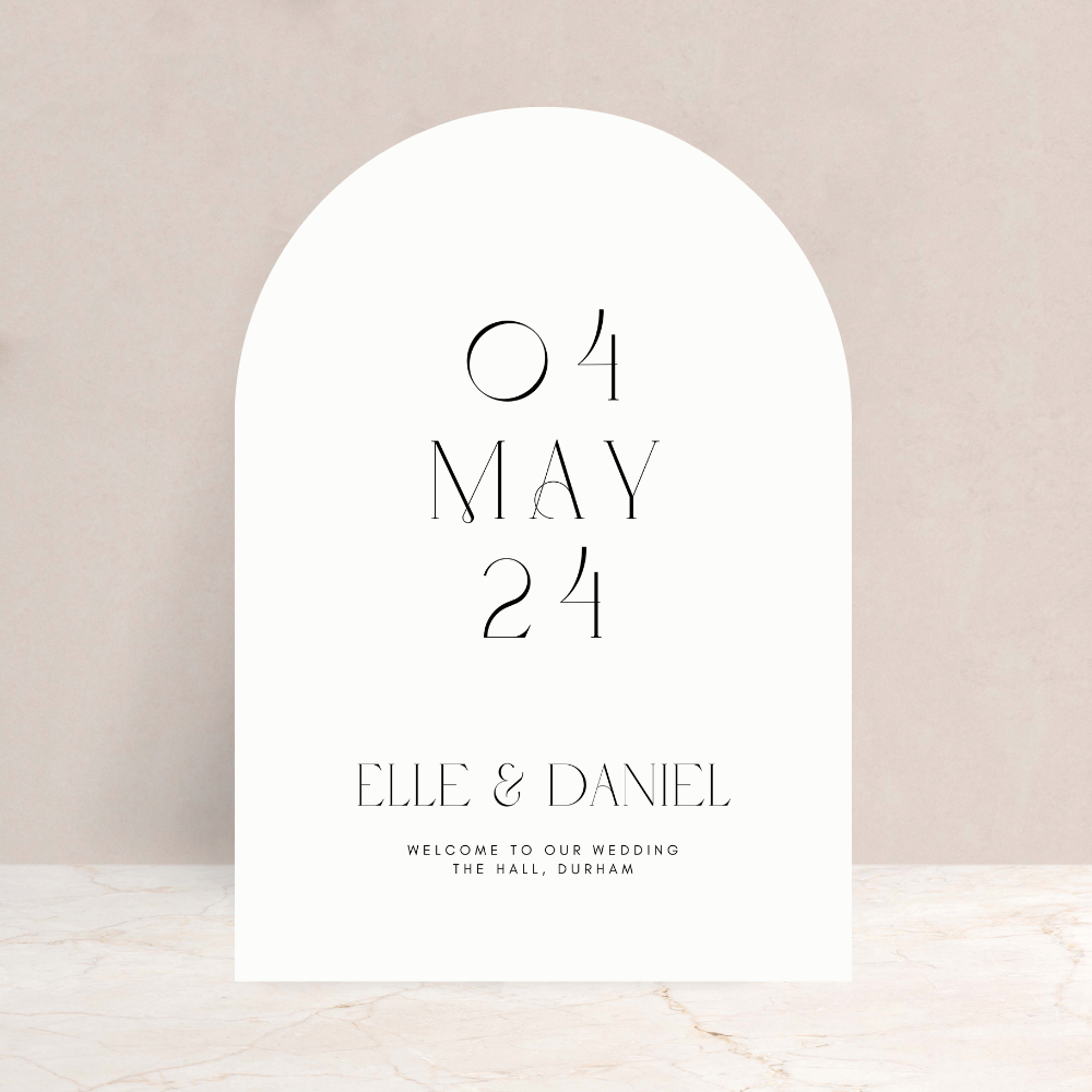 Elle Wedding Welcome Sign