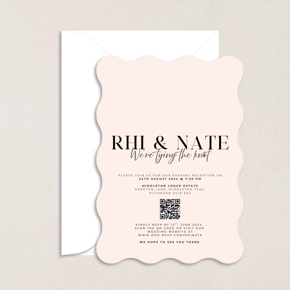 Rhi Evening Wedding Invitation - The Ivy Collection | Luxury Wedding Stationery