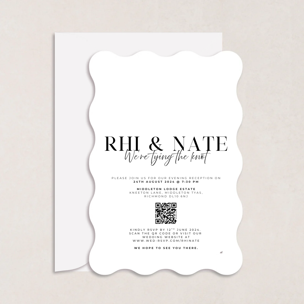 Rhi Evening Wedding Invitation - The Ivy Collection | Luxury Wedding Stationery