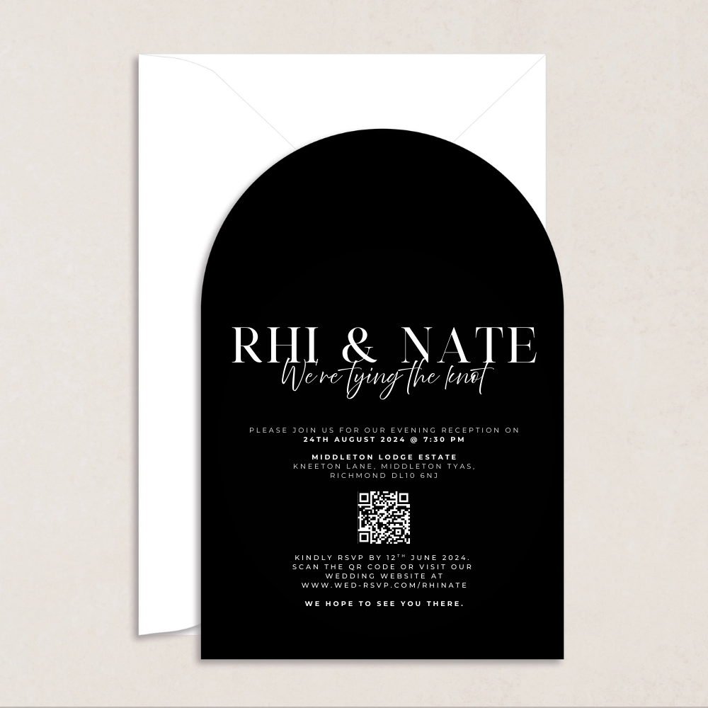 Rhi Evening Wedding Invitation - The Ivy Collection | Luxury Wedding Stationery