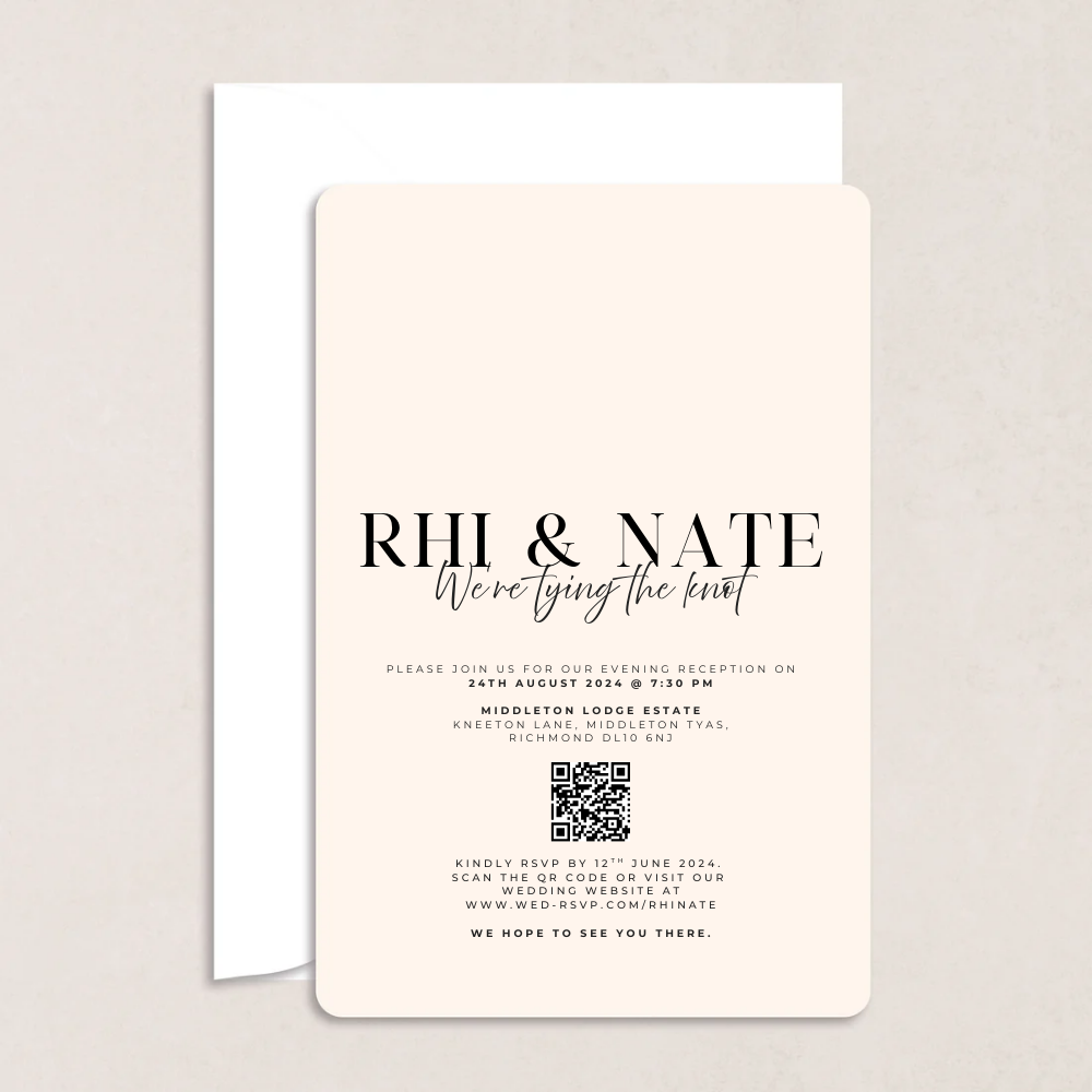 Rhi Evening Wedding Invitation - The Ivy Collection | Luxury Wedding Stationery