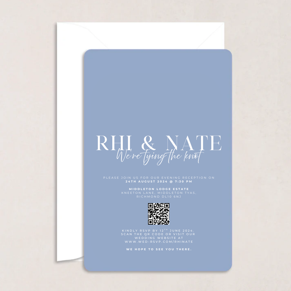 Rhi Evening Wedding Invitation - The Ivy Collection | Luxury Wedding Stationery