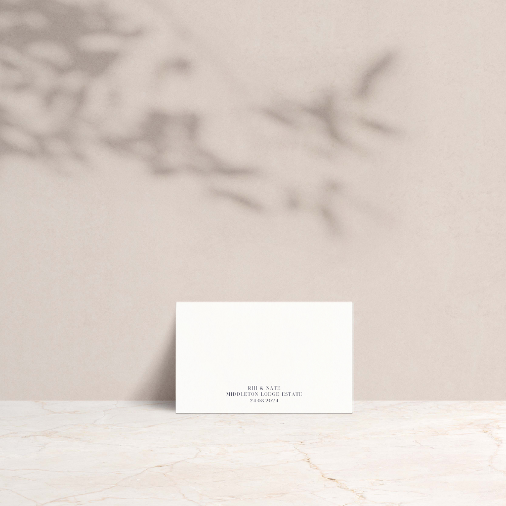 Rhi Wedding Tent Fold Place Cards - The Ivy Collection | Luxury Wedding Stationery
