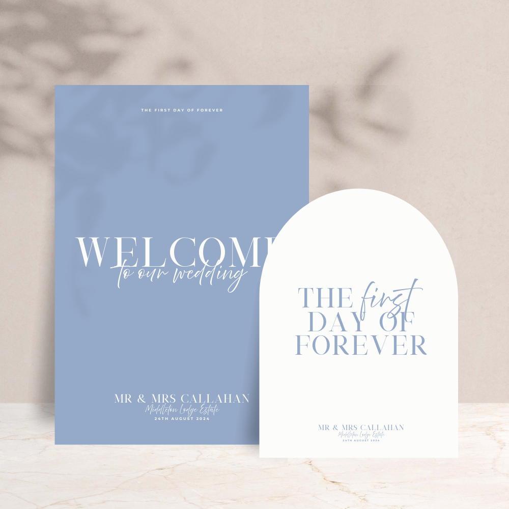 Rhi Wedding Welcome Sign Set of 2 - The Ivy Collection | Luxury Wedding Stationery