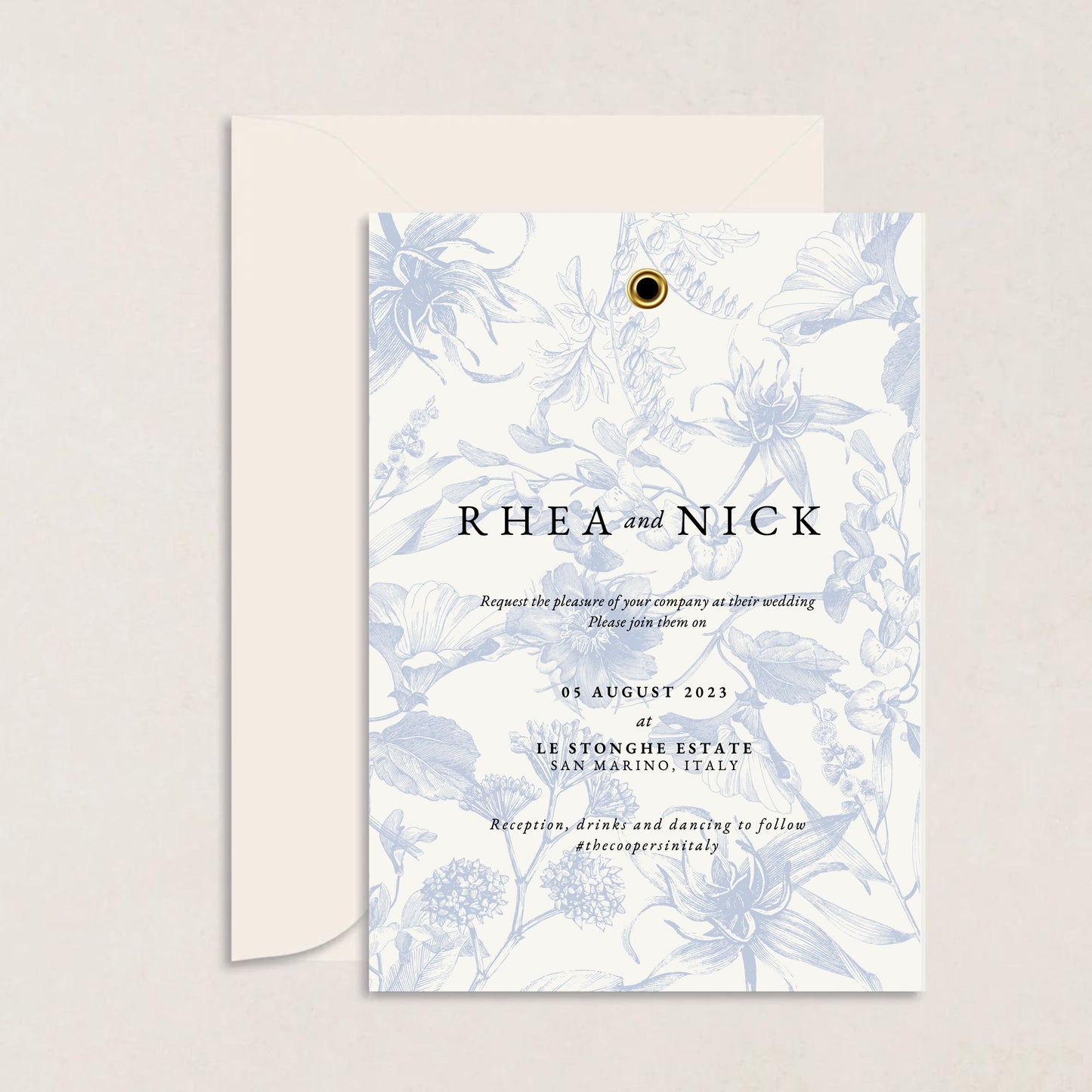 Rhea Layered Wedding Invitations - The Ivy Collection | Luxury Wedding Stationery
