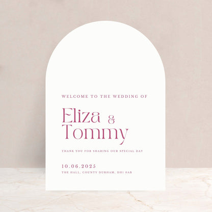 ELIZA Wedding Welcome Sign - Wedding Ceremony Stationery available at The Ivy Collection | Luxury Wedding Stationery