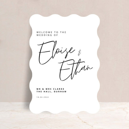 ELOISE Wedding Welcome Sign - Wedding Ceremony Stationery available at The Ivy Collection | Luxury Wedding Stationery