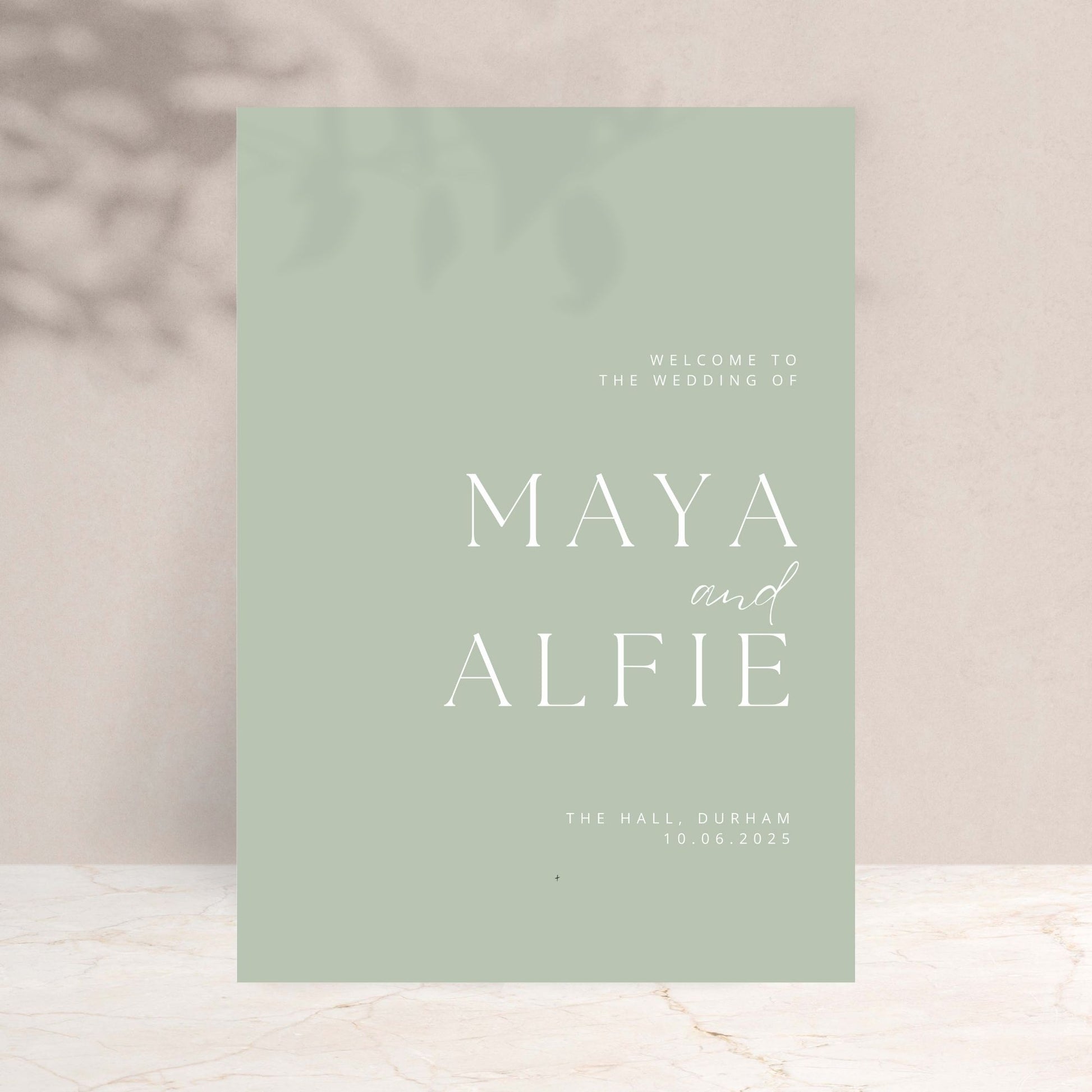 MAYA Wedding Welcome Sign - Wedding Ceremony Stationery available at The Ivy Collection | Luxury Wedding Stationery