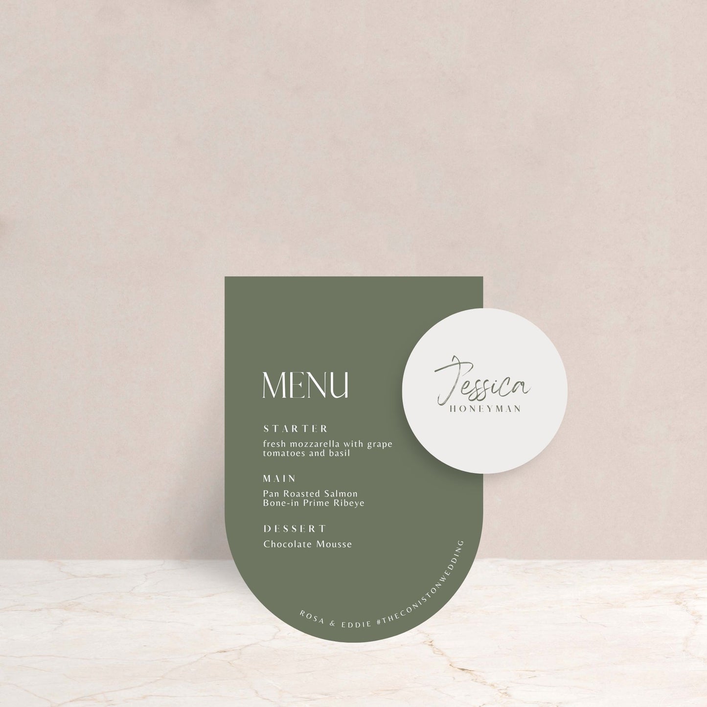 ELOISE Wedding Menu and Place Card Set - Wedding Menu available at The Ivy Collection | Luxury Wedding Stationery