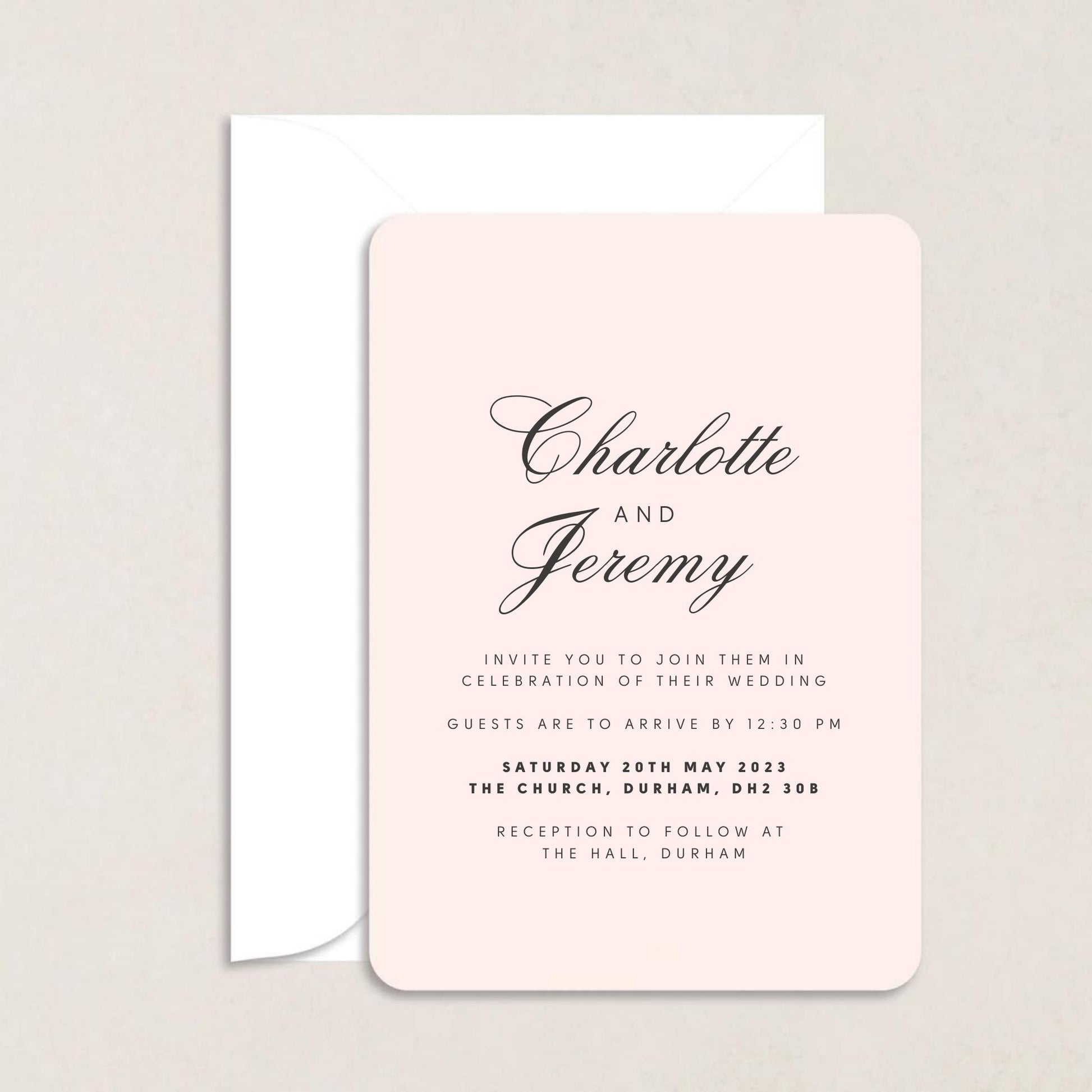 Charlotte Wedding Invitations - Wedding Invitations available at The Ivy Collection | Luxury Wedding Stationery