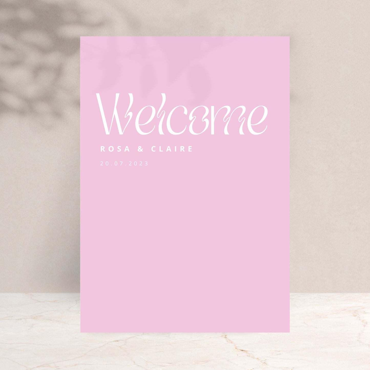 ROSA Wedding Welcome Sign - Wedding Ceremony Stationery available at The Ivy Collection | Luxury Wedding Stationery