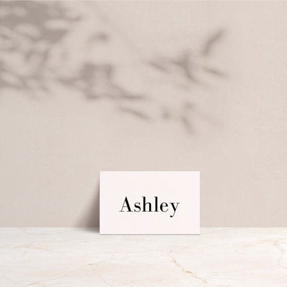ASHLEY Wedding Place Cards - Wedding Reception Stationery available at The Ivy Collection | Luxury Wedding Stationery