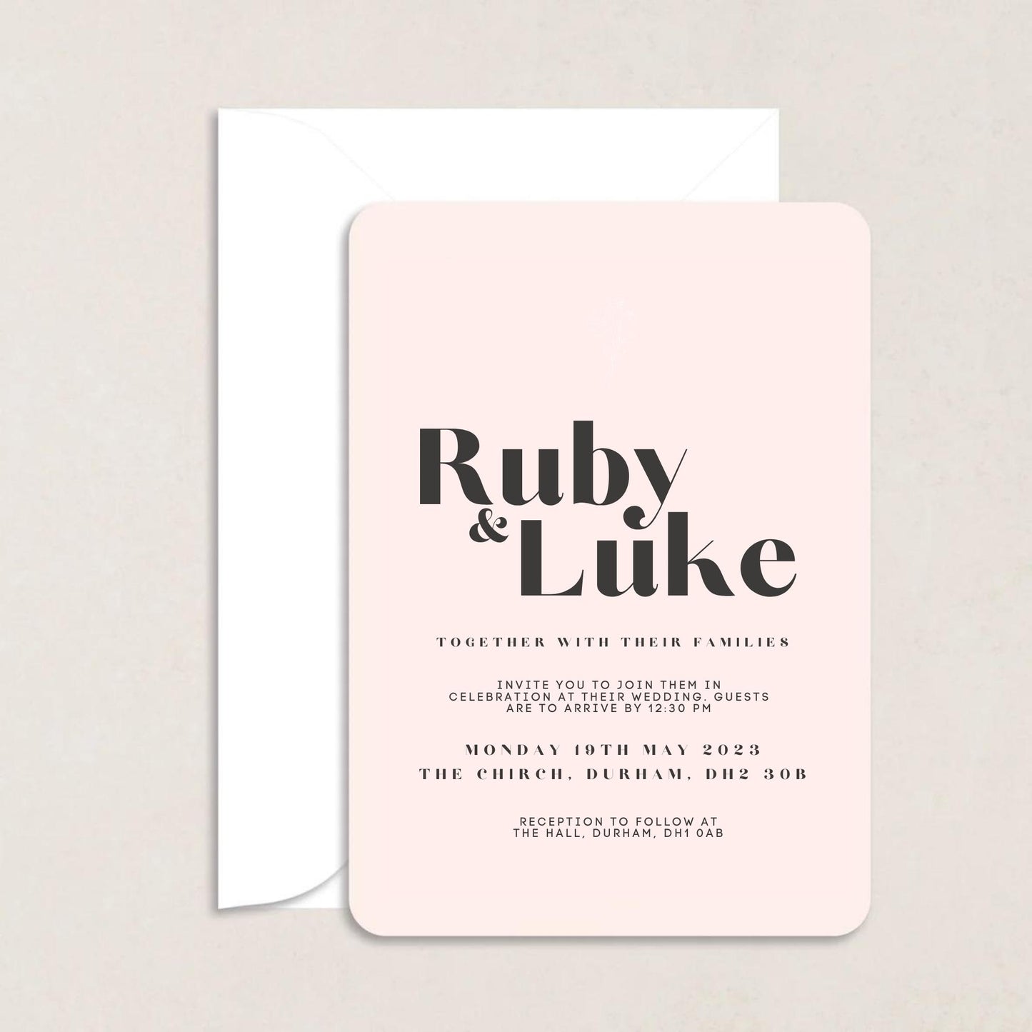 RUBY Wedding Invitations - Wedding Invitations available at The Ivy Collection | Luxury Wedding Stationery