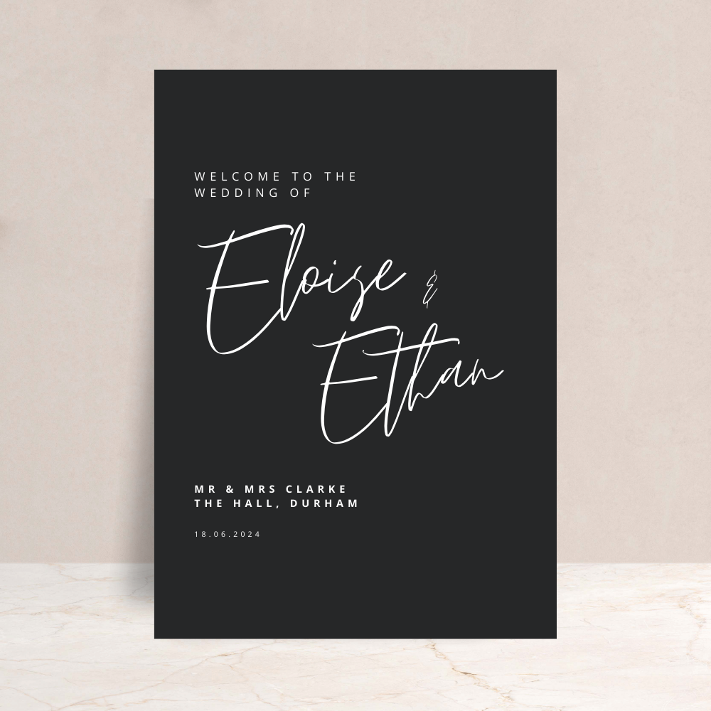 Eloise Wedding Welcome Sign