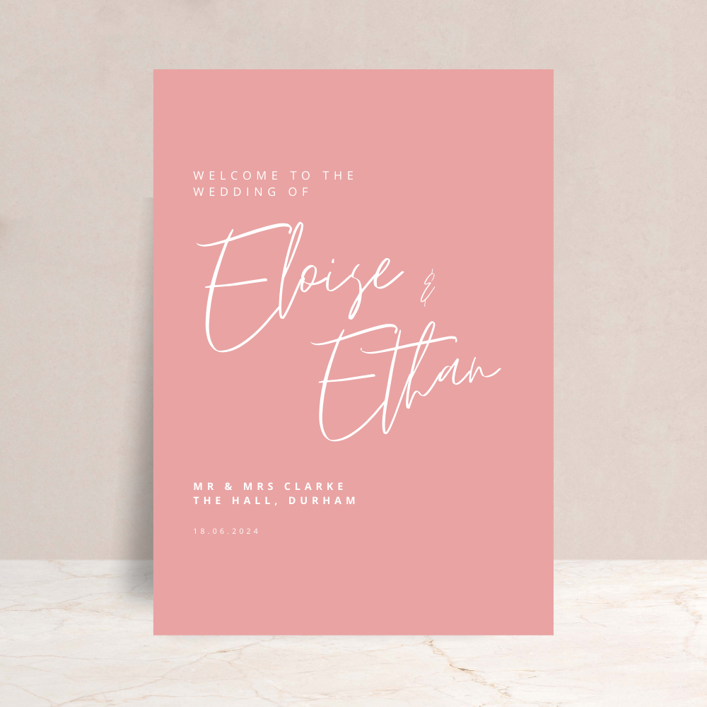 Elouise Wedding Welcome Sign