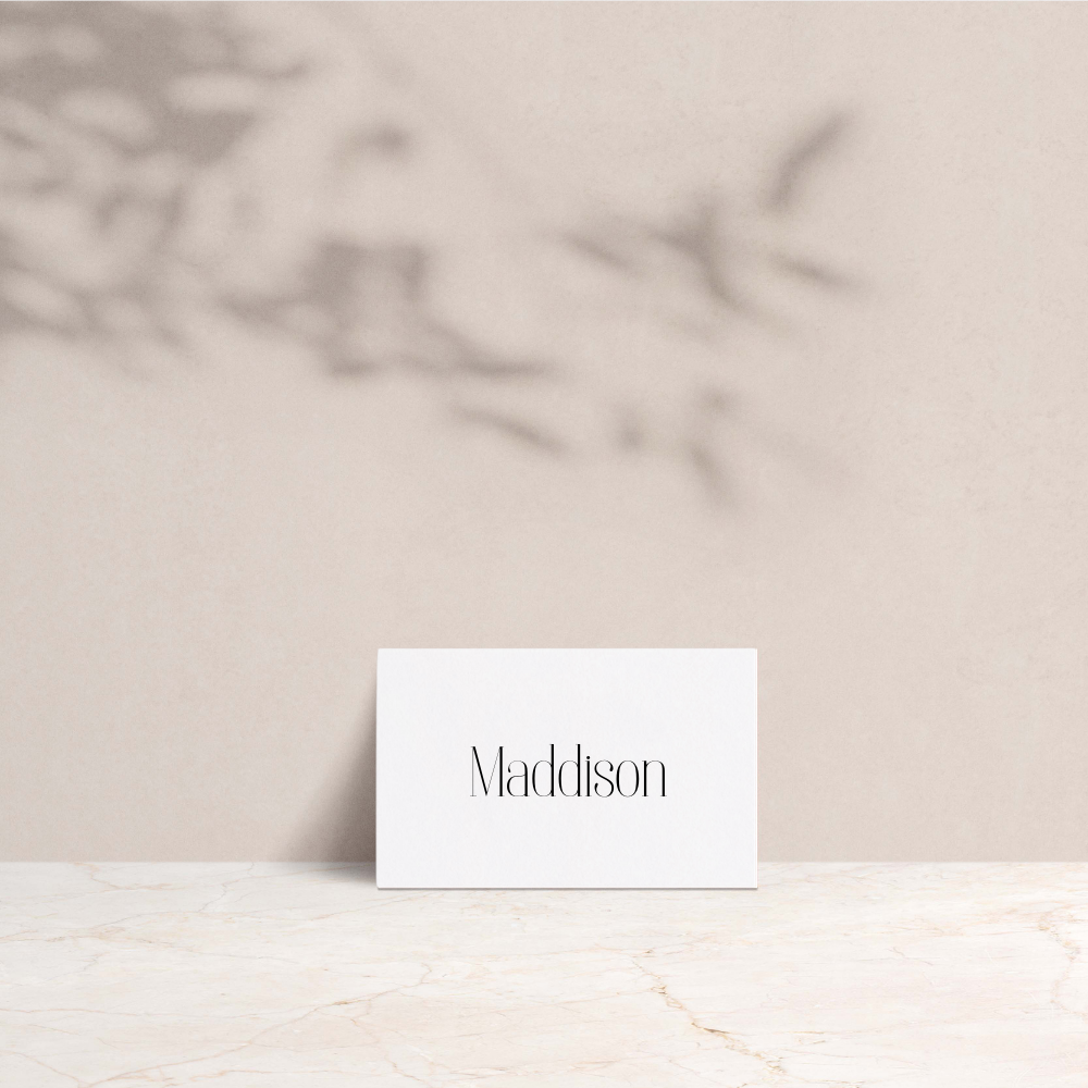 Maddison Wedding Tent Fold Place Cards