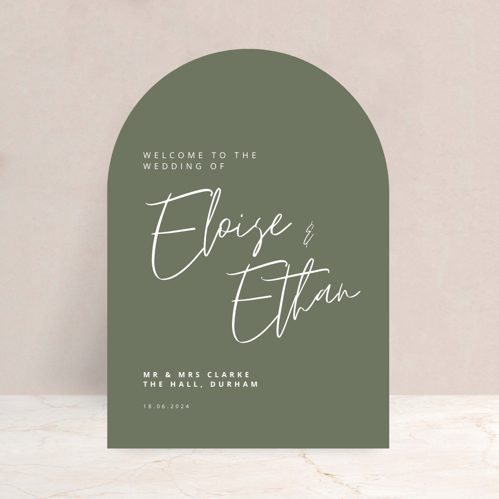 Eloise Wedding Welcome Sign