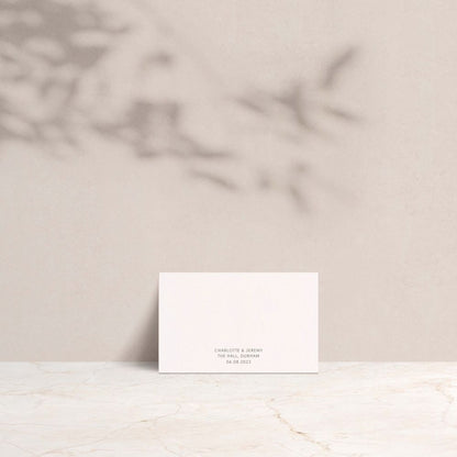Charlotte Wedding Place Cards - Wedding Reception Stationery available at The Ivy Collection | Luxury Wedding Stationery