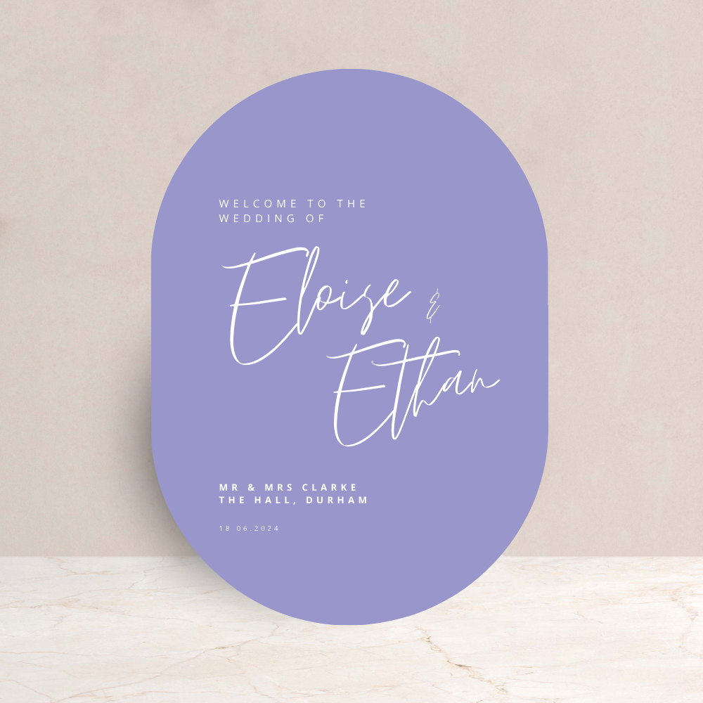 Eloise Wedding Welcome Sign