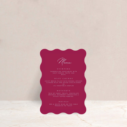 JENNY Wedding Menu - Wedding Menu available at The Ivy Collection | Luxury Wedding Stationery