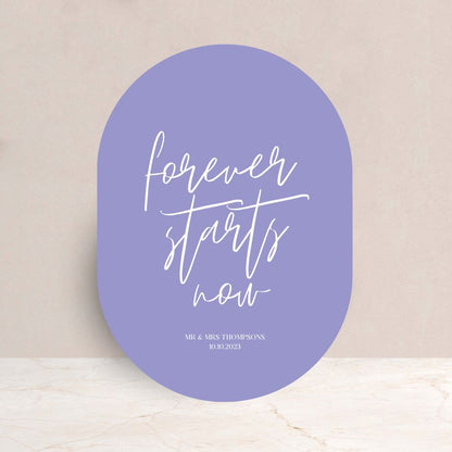 LILLI Forever Starts Now Wedding Welcome Sign