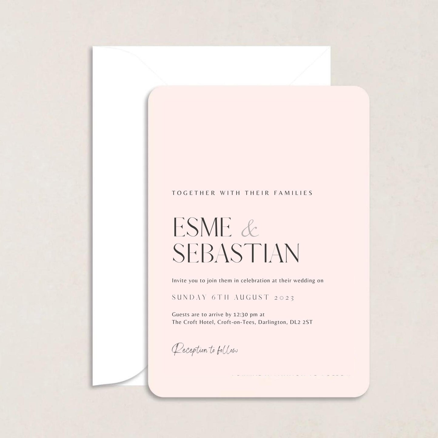 ESME Wedding Invitations - Wedding Invitations available at The Ivy Collection | Luxury Wedding Stationery