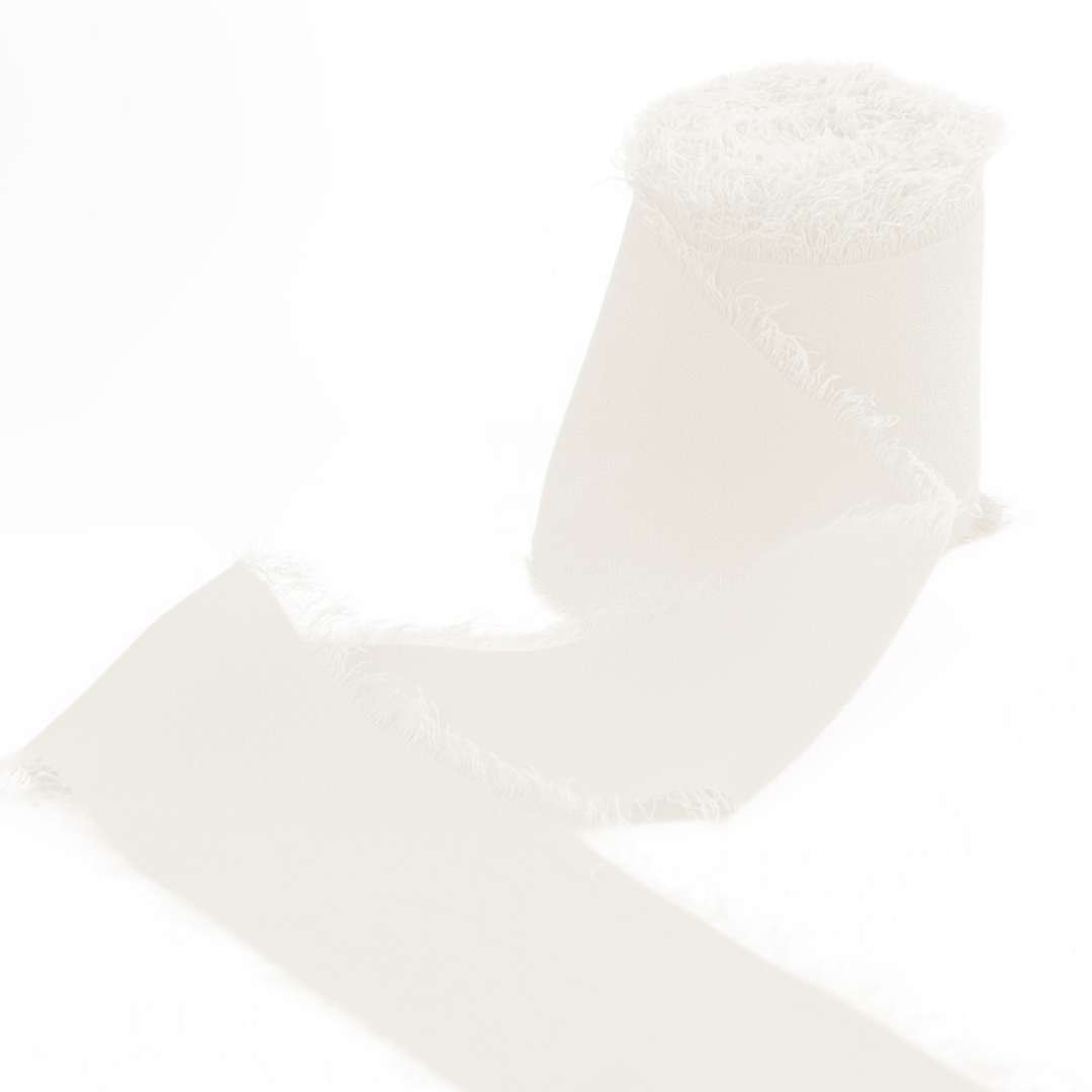 Raw Edge Chiffon Ribbon
