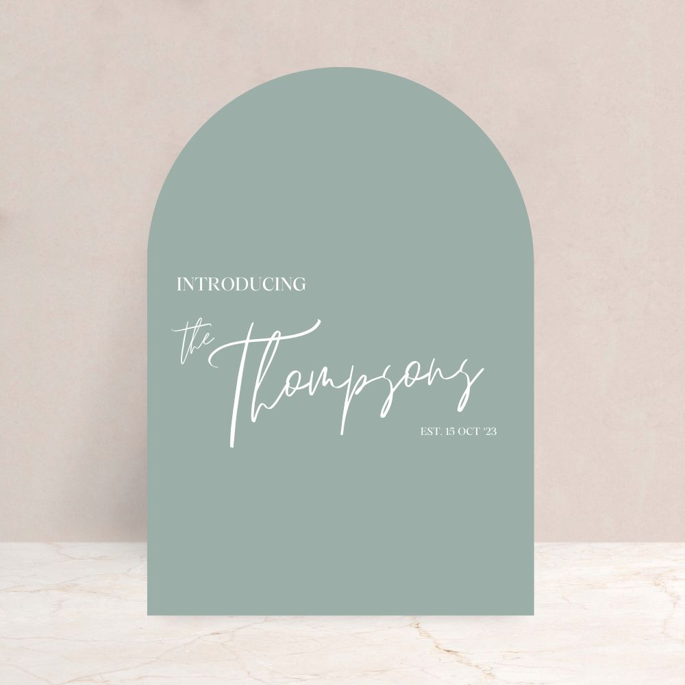 LILLI Wedding Welcome Sign - Wedding Ceremony Stationery available at The Ivy Collection | Luxury Wedding Stationery