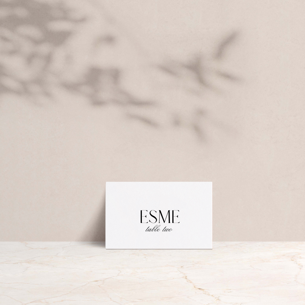 Esme Wedding Tent Fold Place Cards