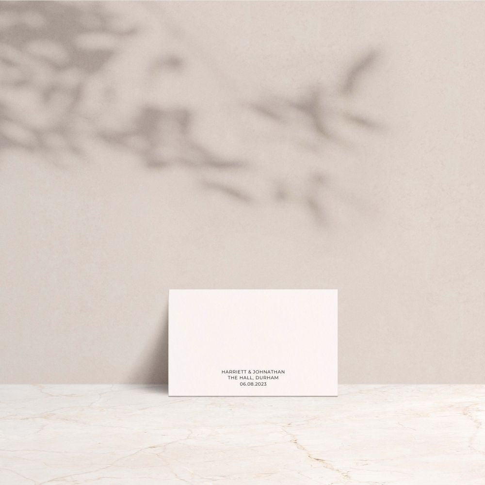 HARRIETT Wedding Place Cards - Wedding Reception Stationery available at The Ivy Collection | Luxury Wedding Stationery