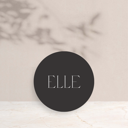 Elle Wedding Circle Place Cards
