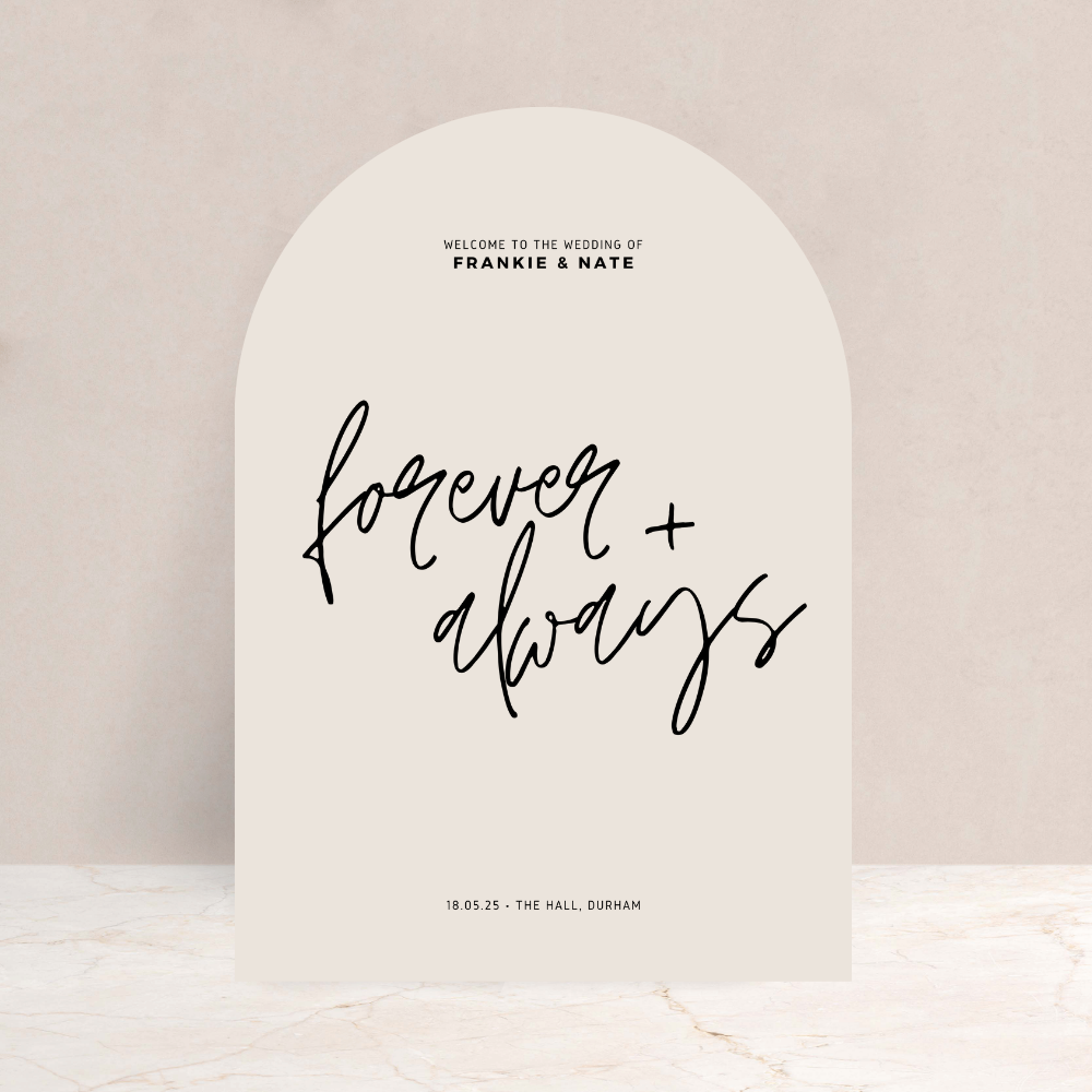 Frankie Wedding Welcome Sign