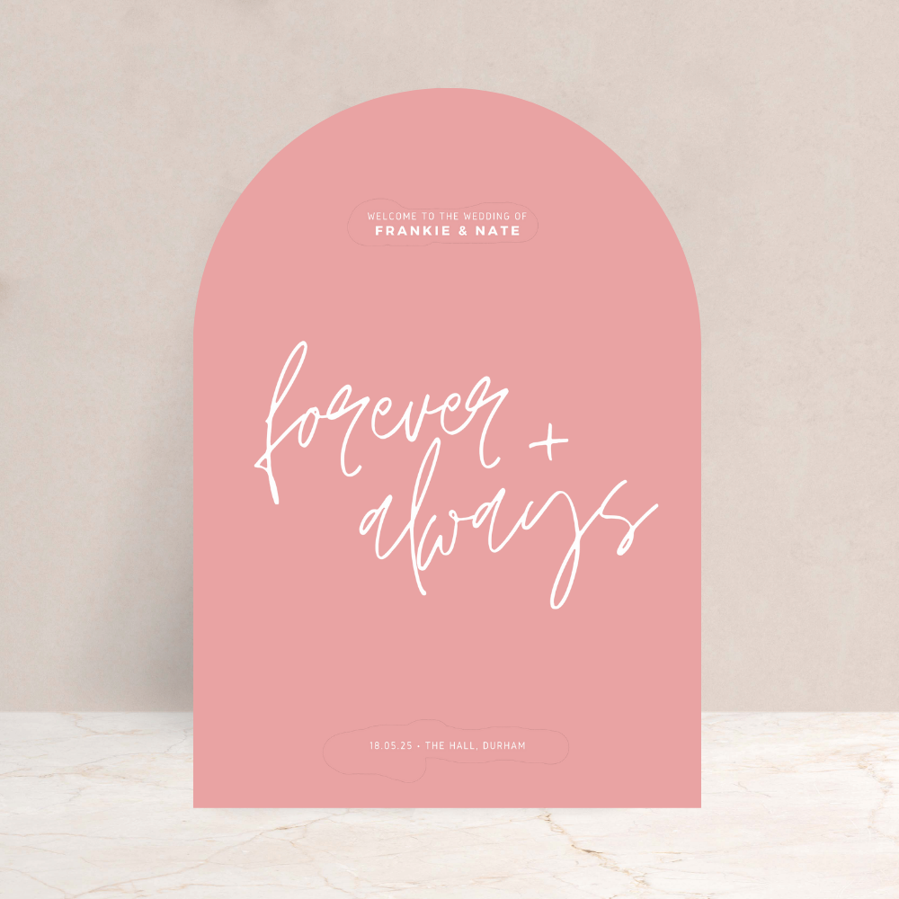 Frankie Wedding Welcome Sign