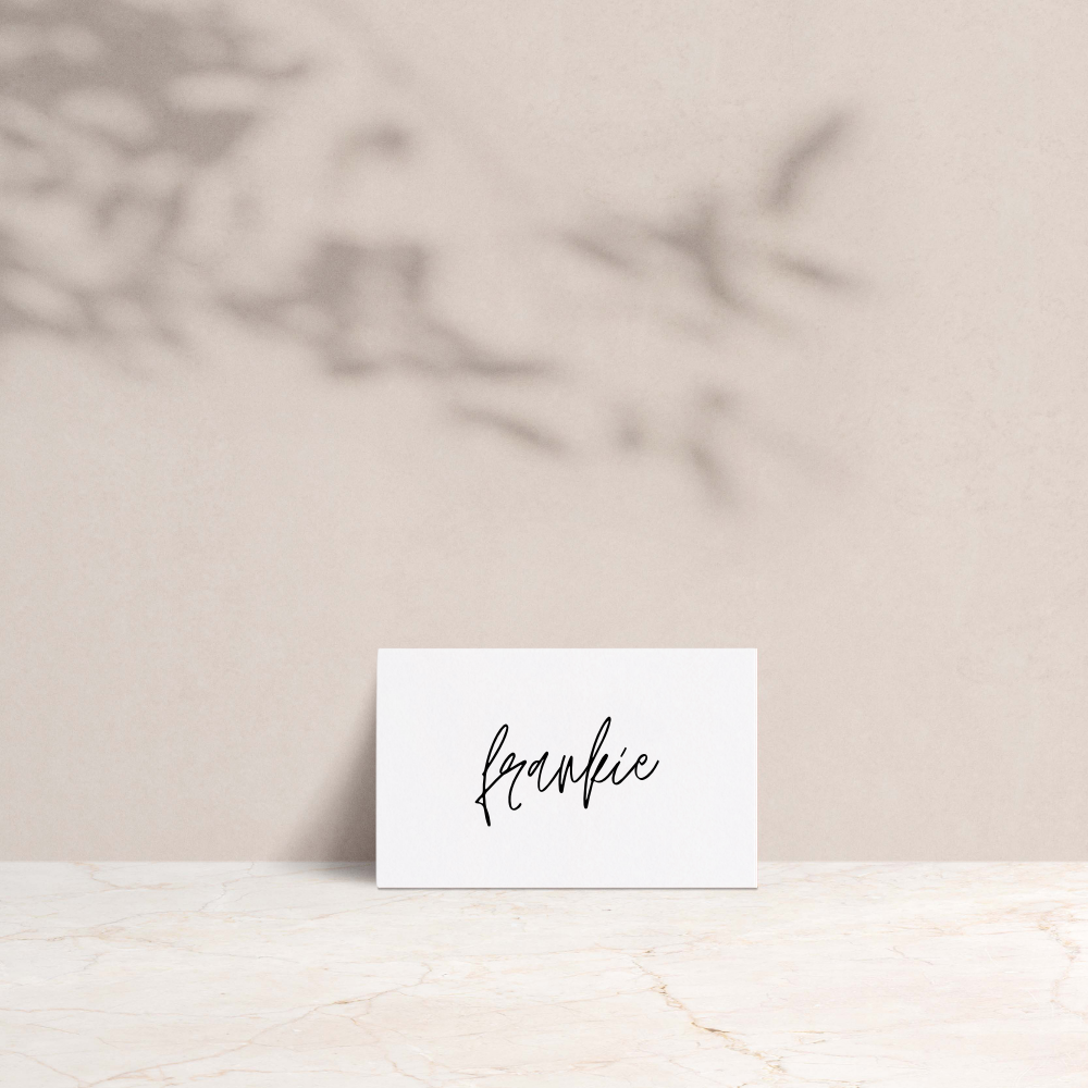 Frankie Wedding Tent Fold Place Cards