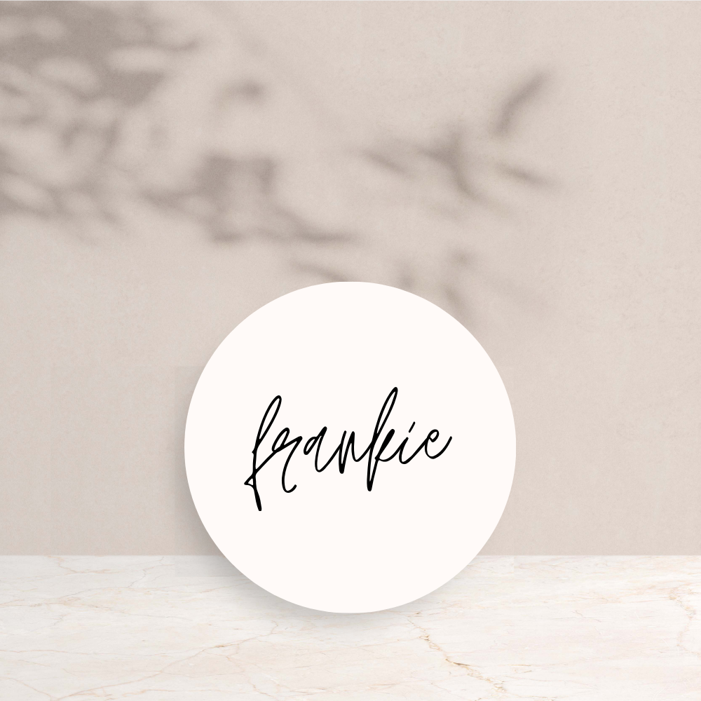 Frankie Wedding Circle Place Cards