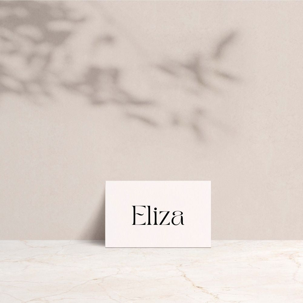 ELIZA Wedding Place Cards - Wedding Reception Stationery available at The Ivy Collection | Luxury Wedding Stationery