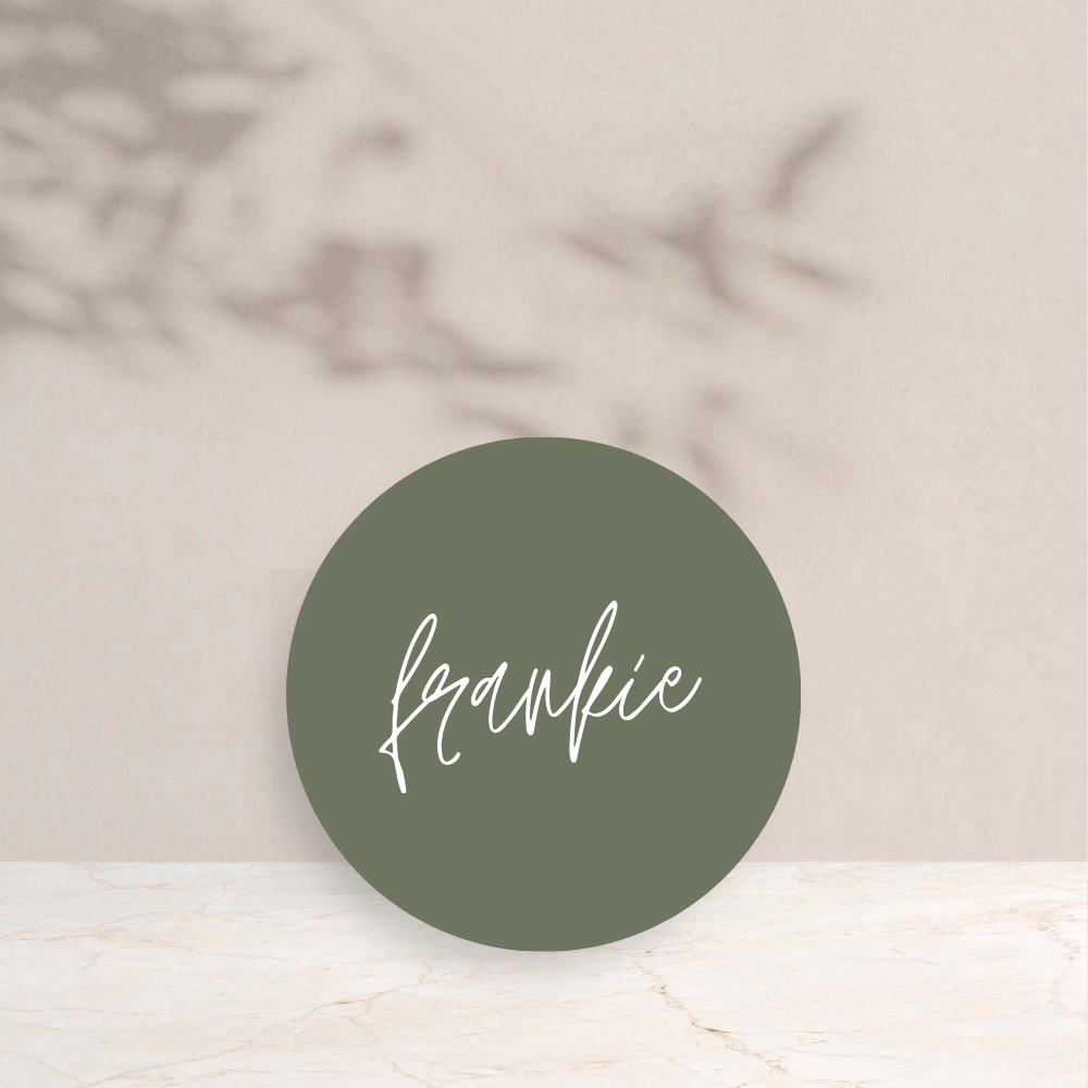 Frankie Wedding Circle Place Cards