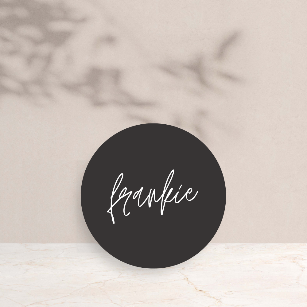 Frankie Wedding Circle Place Cards