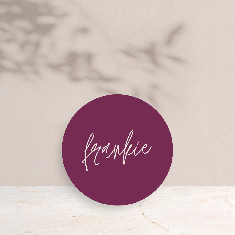 Frankie Wedding Circle Place Cards