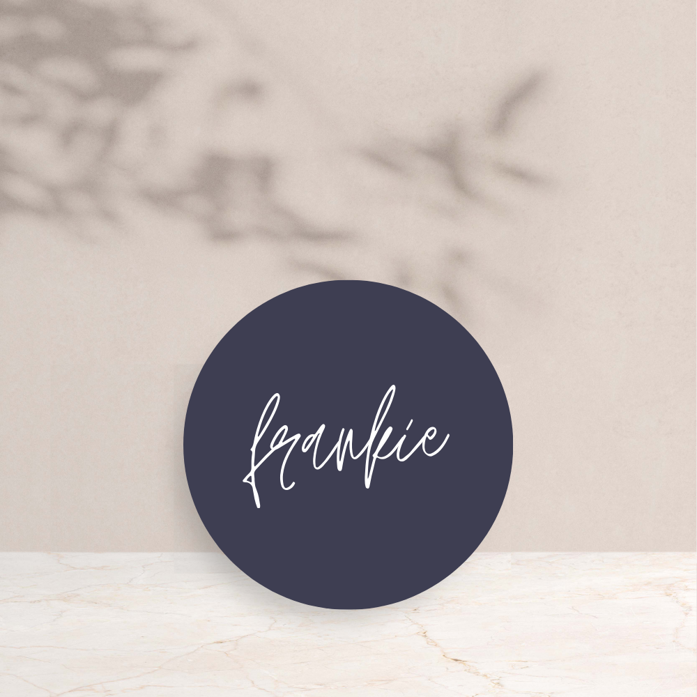 Frankie Wedding Circle Place Cards