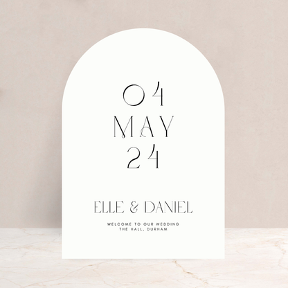 Elle Wedding Welcome Sign