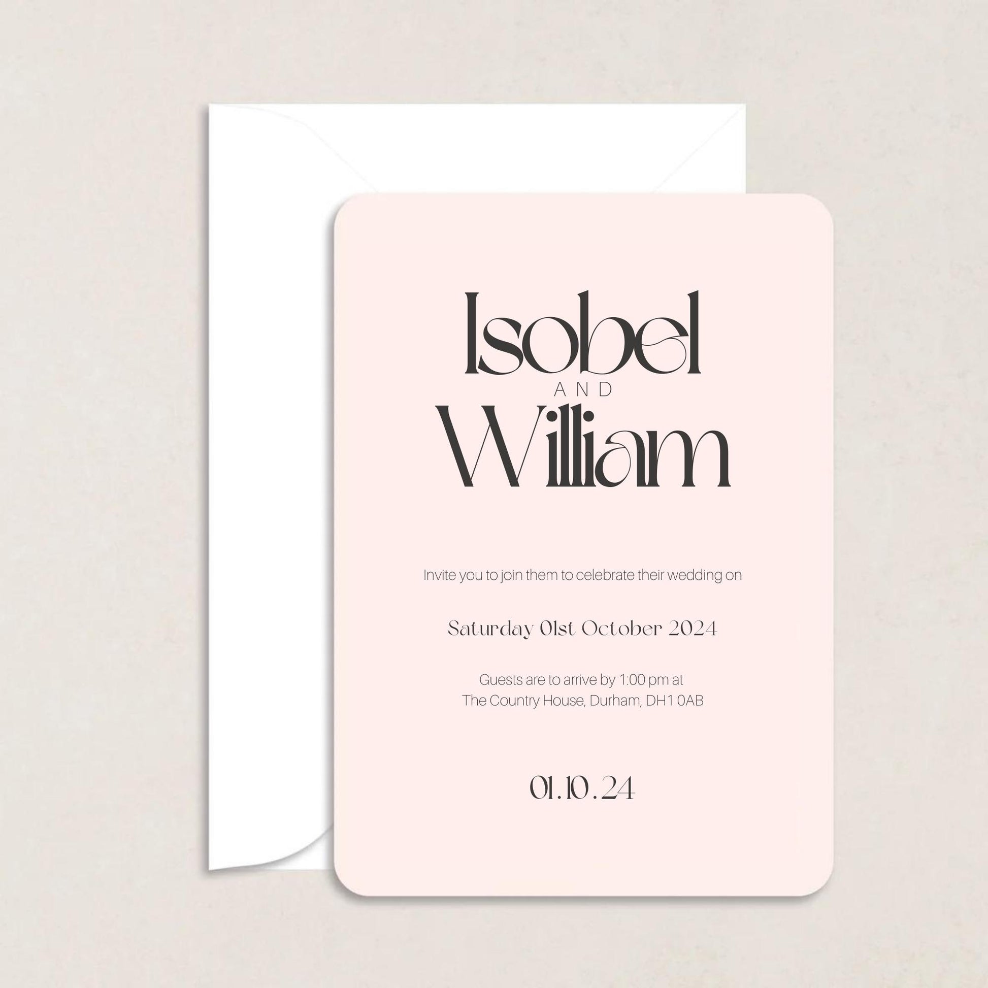 Isobel Wedding Invitations - Wedding Invitations available at The Ivy Collection | Luxury Wedding Stationery