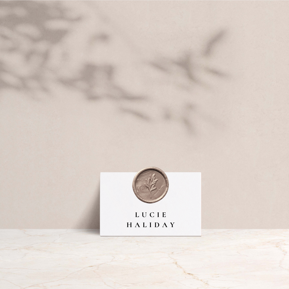Lucie Wedding Tent Fold Place Cards