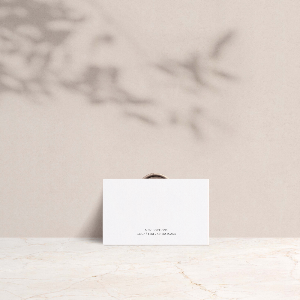 Lucie Wedding Tent Fold Place Cards