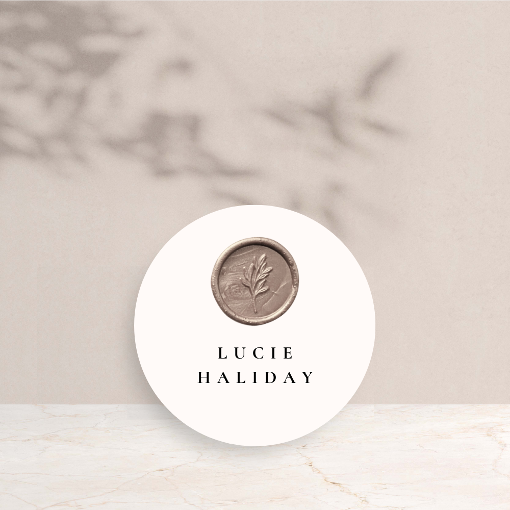 Lucie Wedding Circle Place Cards