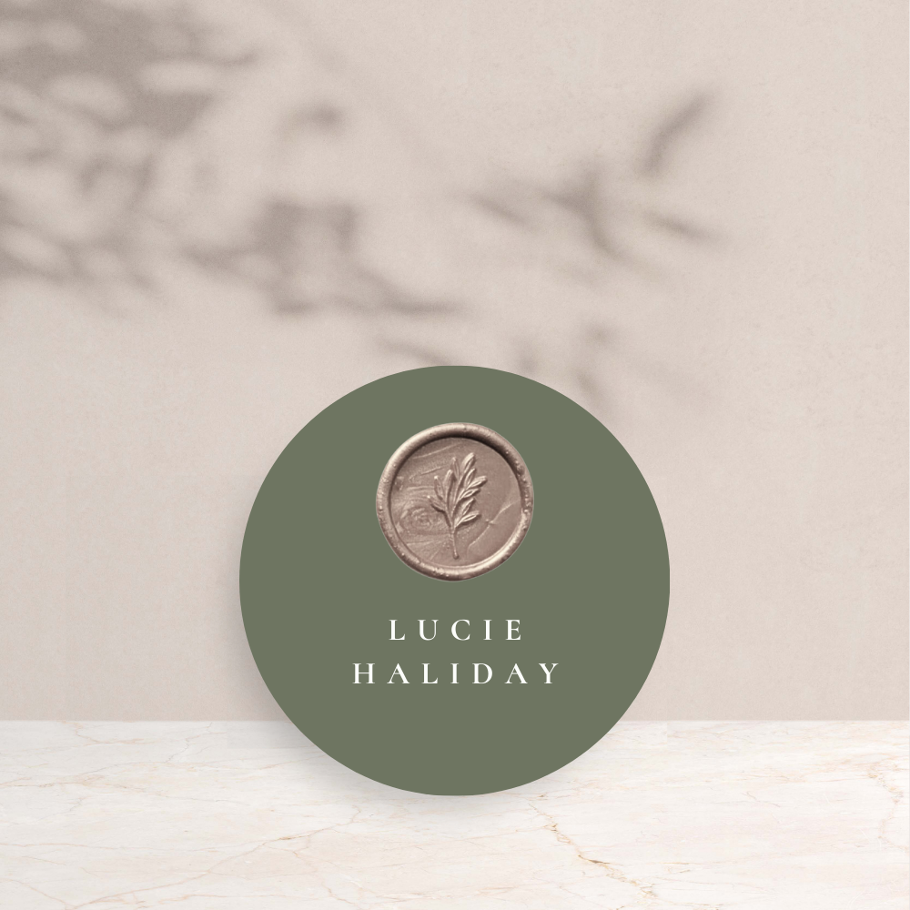 Lucie Wedding Circle Place Cards