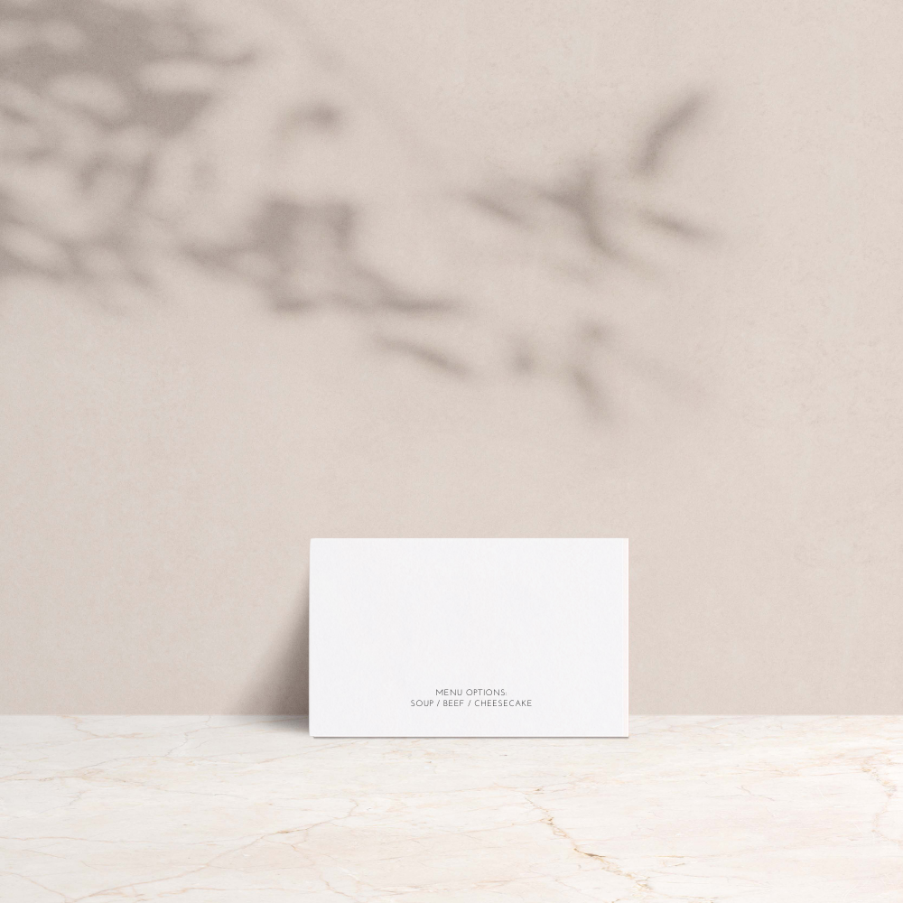 Jenny Wedding Tent Fold Place Cards