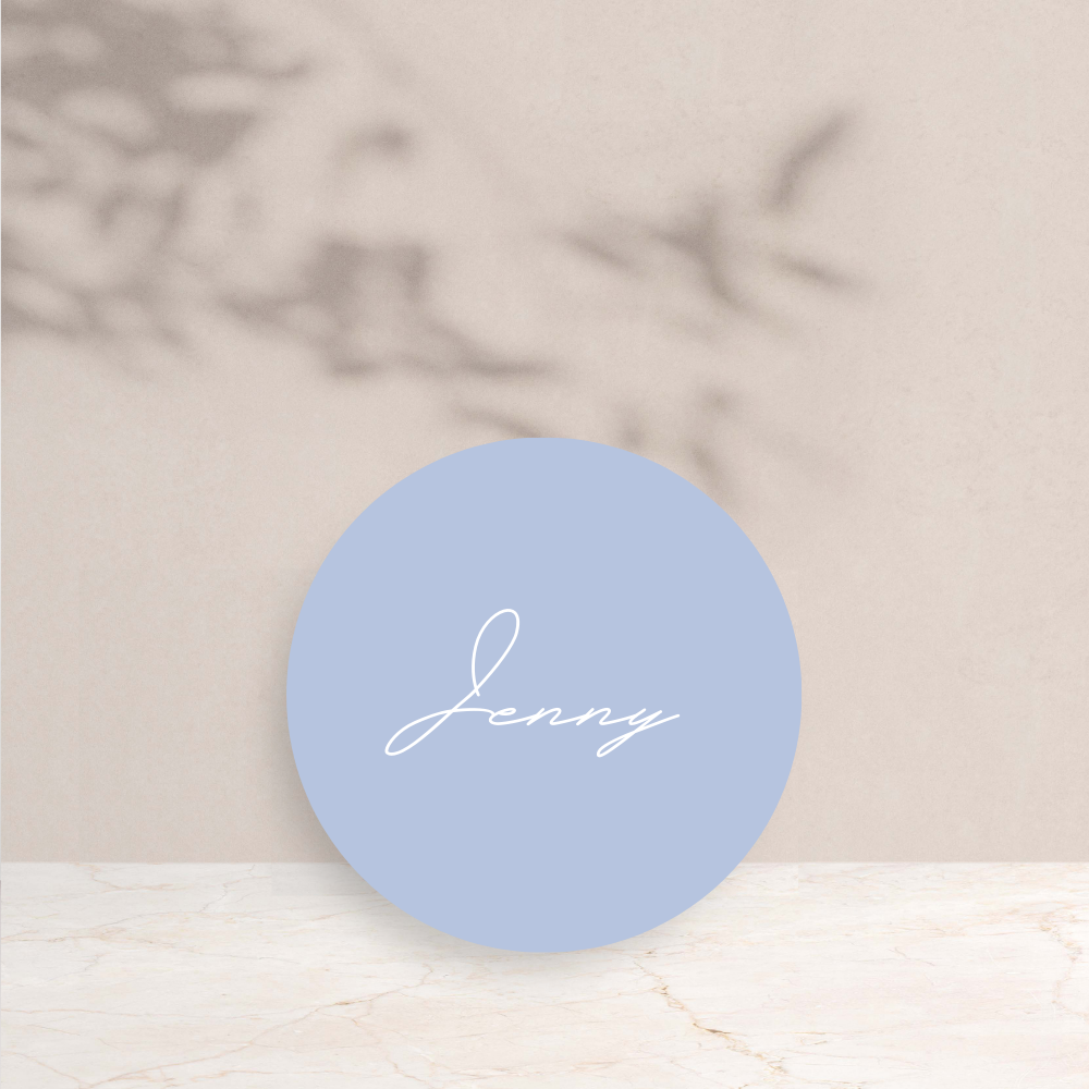 Jenny Wedding Circle Place Cards