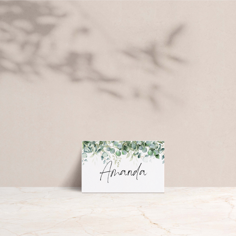 Amanda Wedding Tent Fold Place Cards